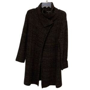 Eileen Fisher Wool Alpaca Knit Duster Jacket Womens Size Small Chunky